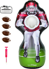 Inflatable Football Receiver Challenge Touchdown Toss Backyard Game Life Size