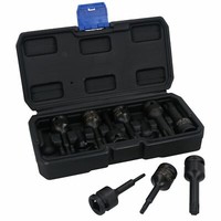 1/2 Zoll Antrieb Deep Impact Impact Torx Star Male Bit Sockets T20 - T70 9Pc Set