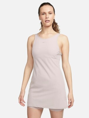 Nike Women's XS Bliss Dri-FIT Training Dress in Diffused Taupe
