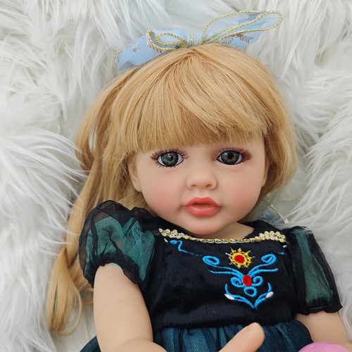 Full Body Soft Vinyl Reborn Dolls Girl Toddler Princess Baby Doll kids XMAS Gift - Picture 7 of 8