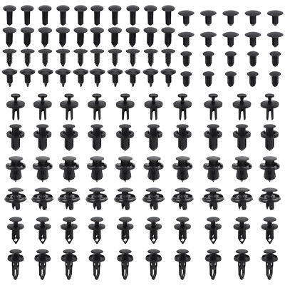190Pcs /Kit Auto Fastener Plastic Fastener Rivet Car Push Pin Rivet
