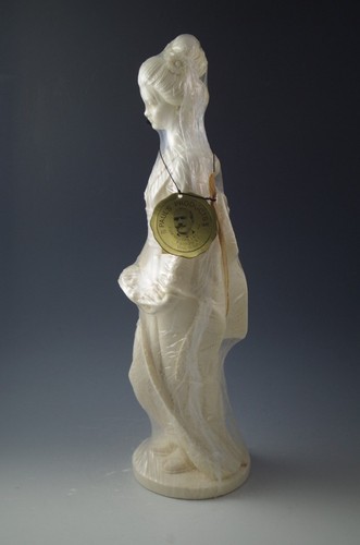 A.GIANNELLLI ITALY ALABASTER 15" LARGE GEISHA FIGURINE NOS - Picture 4 of 8