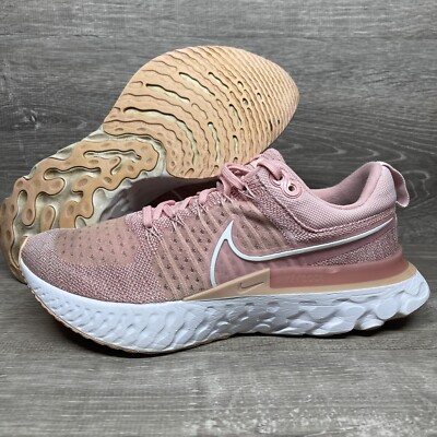 Nike React Infinity Run FK 2 Pink Womens Running Shoes Sneakers Sz 9 CT2423-600