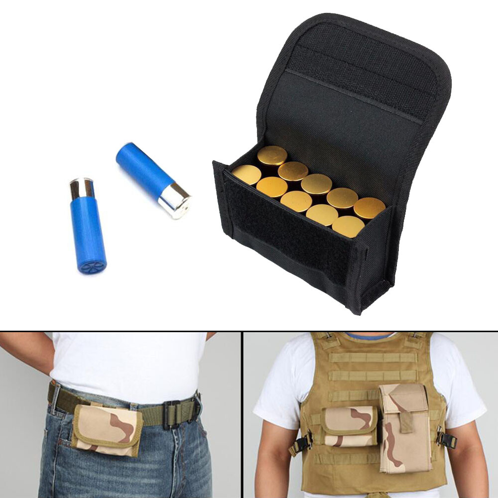 10 Round 12GA 20GA Tactical Molle Belt Waist Bag Shotgun Shell