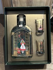 Vintage Holmegaards 1990 Weihnachten Flasche & Dram Gl&auml;ser Neu in OVP