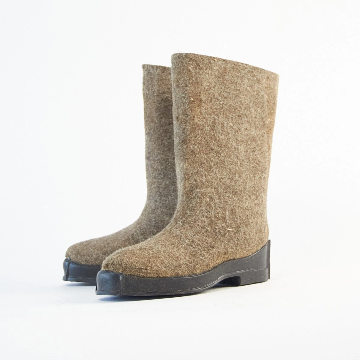 100% Wool Yellow Felt Boot