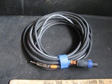 NEUTRIK SPEAKON SPEAKER CABLE 25ft. w/ NL4FC 1/4" Mono Connectors PRO AUDIO