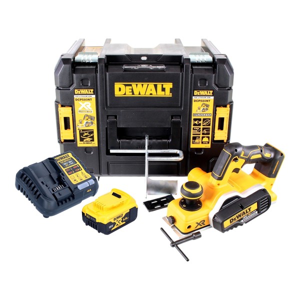 Dewalt Dcp 580 P1 Akku Hobel 18V 82Mm + 1X Akku 5,0Ah + LadegeräT + Tstak-image