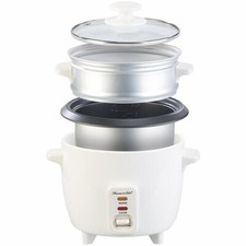 Mini-Reiskocher mit Dampfgar-Einsatz & Warmhaltefunktion, 0,5 l, 350 W