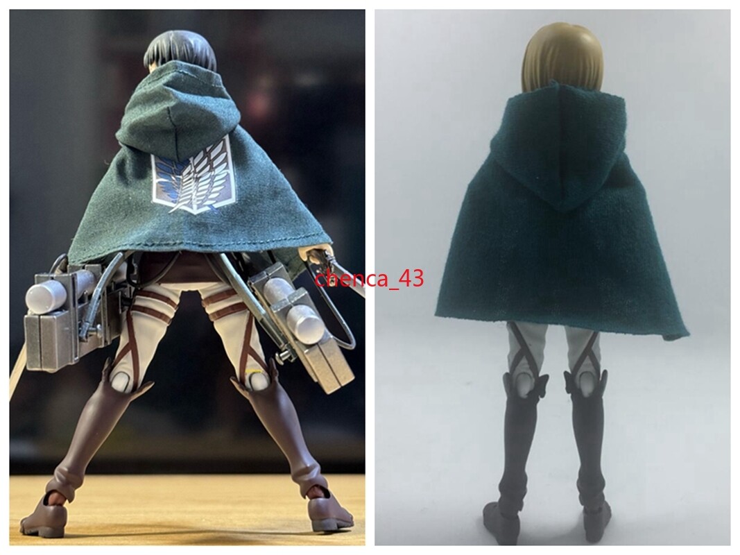 1PC New 1/12 Dark Green Cape for Figma/SHF 6