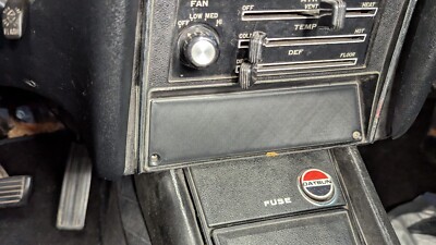 Datsun 240z Radio Plate Replacement Delete Blank Reproduction 1970