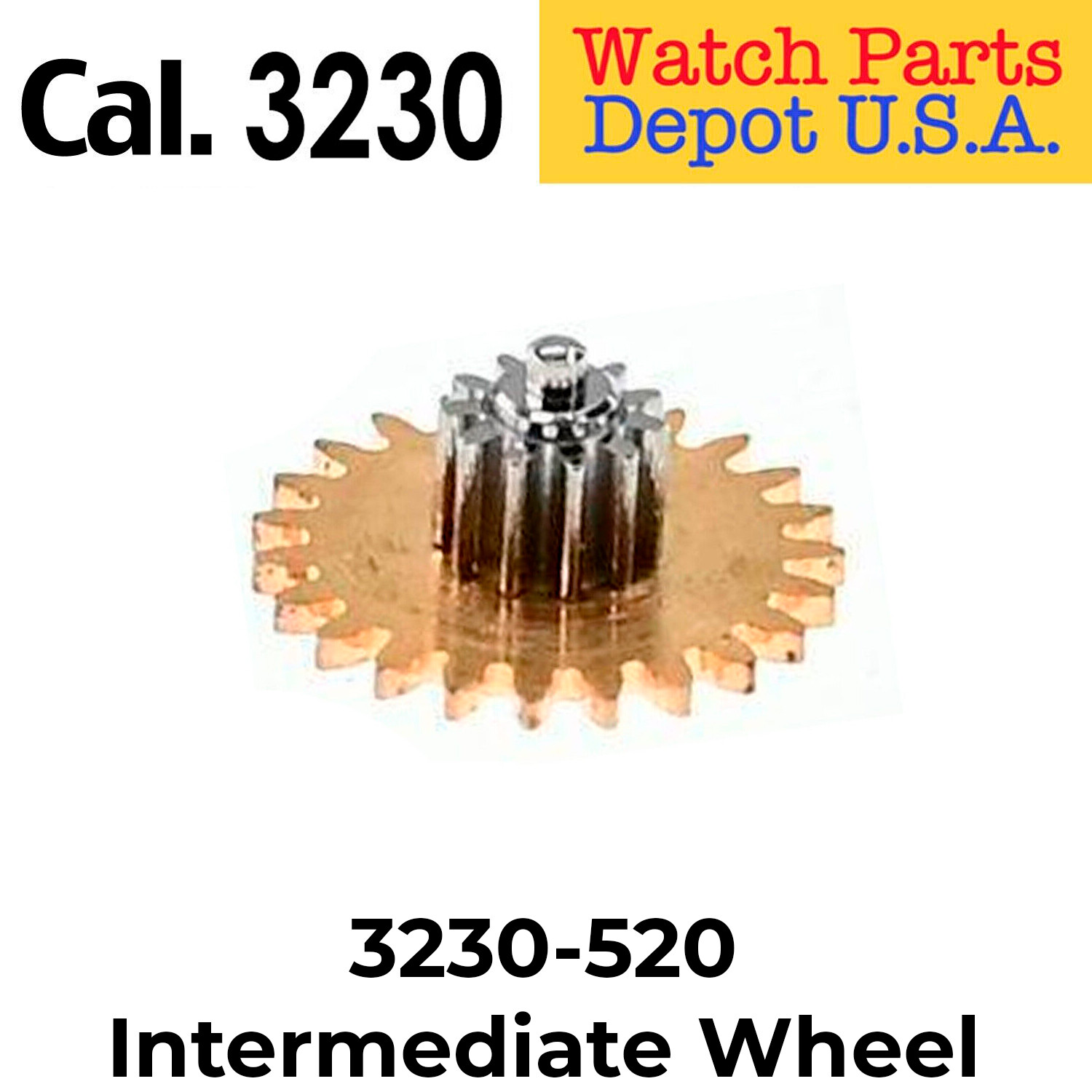 Rolex Caliber 3230-520 Intermediate Wheel, Replacement Parts Swiss