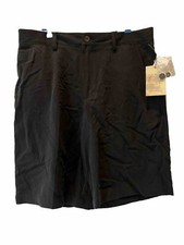 NWT ISLAND REPUBLIC Mens Size 30 Black Shorts 100% Silk