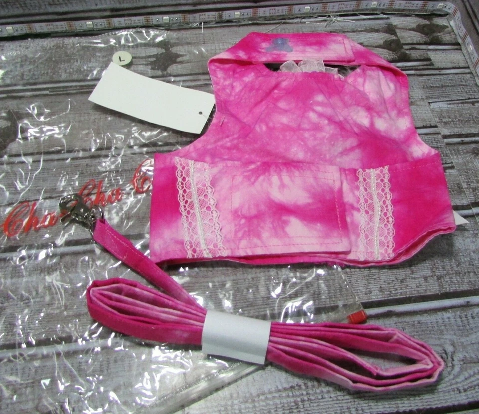 Cha Cha Couture Talla Grande Posh Princesa Perro Arnés Chaleco Correa Ropa Foto 3 de 4