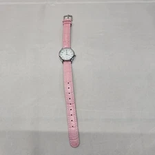 Timex Indiglo women's watch. Classic style face. Pink band Needs Battery