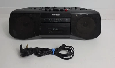 Sony CFS-B21L Portable Stereo -Boombox Cassette Radio Recorder - Image 1 of 4
