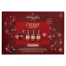 Anthon Berg Dark Chocolate Liquid Filled Luxardo Cherry Sensation 33 Ct 1.14 Lb