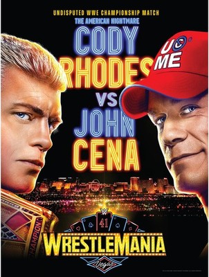 WWE WrestleMania 41 18'' x 24'' Event Poster Art Photograph