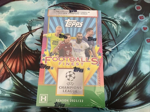 2021-22 Topps Finest Flashbacks UEFA Champions League Soccer HOBBY BOX  SEALED