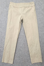 Elliott Lauren Womens Brown Chinos Pants Size 8 Elastic Waist USA Made