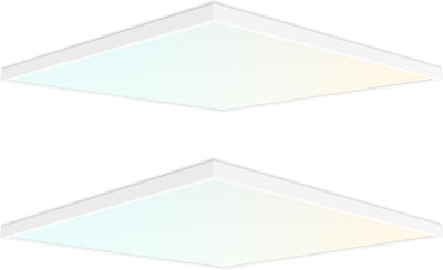 Dimmable 2x2 FT LED Panel Light, 5 Color Temps, 3300-5500 Lumens, 2 Pack