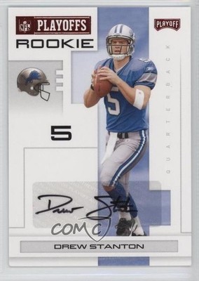 2007 Playoff NFL Playoffs Red Signatures 2/25 Drew Stanton Rookie Auto RC 0f8