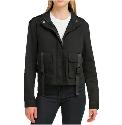 MiSC Black Utility Jacket Small Indie Streetwear Edgy Normcore Chic Casual Y2K
