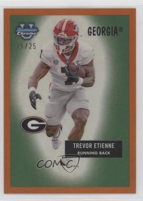 2024 Bowman U Chrome 1955 Football Orange Refractor 15/25 Trevor Etienne 15wb