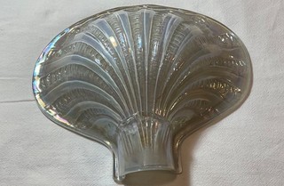 Antique 1920s Art Deco Glass Slip Shade Scone Noveau Iridescent Conneaut