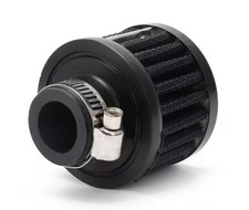 Small Breather Filter 15mm Neck Size (Oil Crankcase Air) 50mm Diameter BLACK