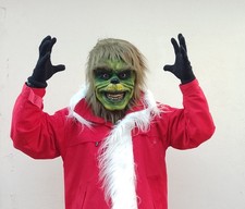 Grinch Terrifyng Style Horror Movie . Latex Mask Fantastic Unique