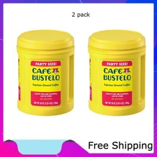 Cafe Bustelo Espresso Ground Coffee, Dark Roast, 36 oz Canister, 2 pack