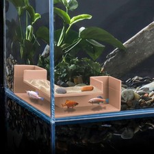 Fish Tank Tunnel Aquarium Hardscape, Shrimp Hide Corner Wood