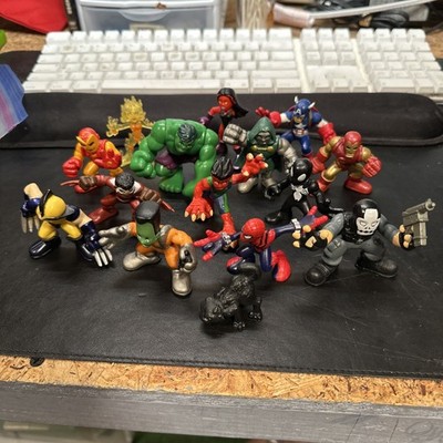 Hasbro Playskool Marvel Super Hero Squad Figure Lot Hulk Iron Man Dr Doom Falcon