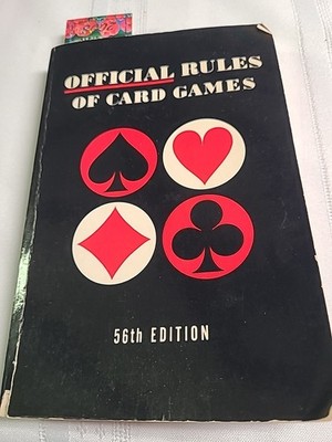 VTG. OFFICIAL RULES OF CARD GAMES (BIN B)