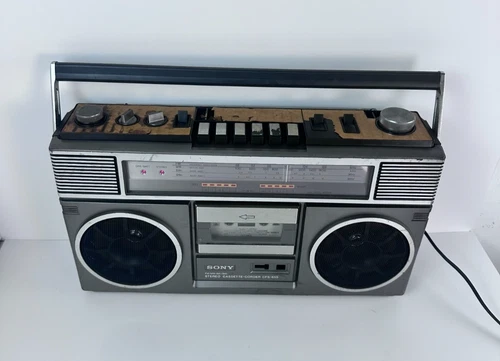 Vtg SONY CFS-65S BOOMBOX AM/FM Radio Cassette Tape Player - Tested (See Video)
