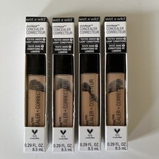 4 Wet n Wild PhotoFocus Concealer C841B-Light/Med Beige, 840B-Light Ivory .29oz