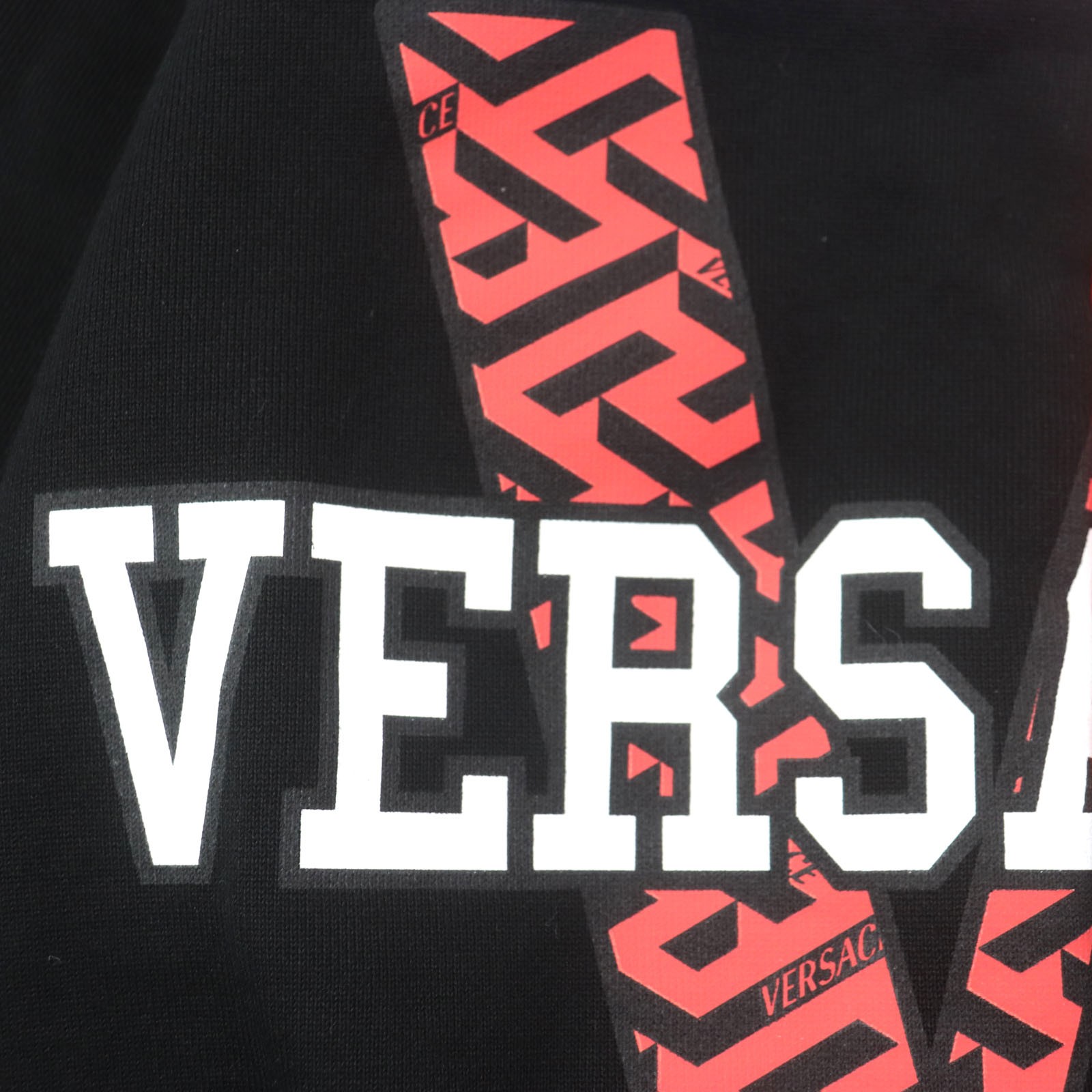 Pristine VERSACE sweat patchwork crew neck pullov… - image 4
