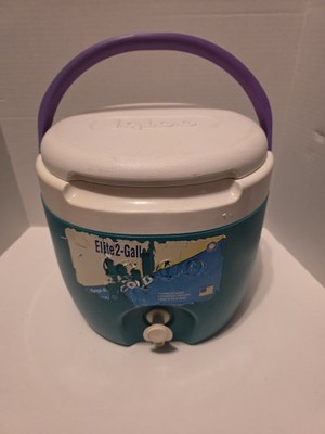 Igloo Vintage Elote 2 Gallon Drink Cooler Purple And Teal/green