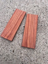 Pair of Paduak Wood Knife Handle Scales - 15.5cm x 5cm x 1-1.5cm