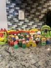 Vintage Fisher Price Little People Assorted Lot Figures Vehicles Furniture