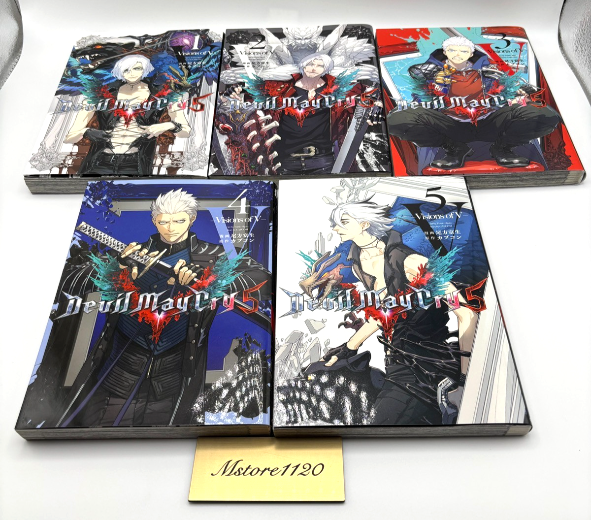 Devil May Cry 5 Visons of V 1と2 全巻初版、キレイ Devil May Cry 5 DMC5 Game vol.1-5 complete set Japanese