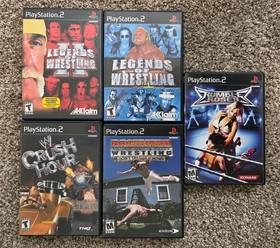 Playstation 2 - WWE Wrestling Games, Rumble Roses PS2 - LOT OF 11