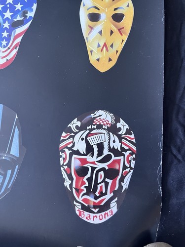 Vintage NHL Hockey Goalie Maske Poster Maske - Bild 8 von 8