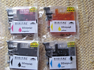 4 kompatible Tintenpatronen Brother LC980/LC985 / LC1100 OVP Digital Resolution!