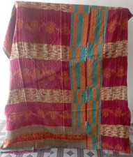 Wholesale Vintage Kantha Blanket Bedspread Indian Handmade Quilt Throw Cotton