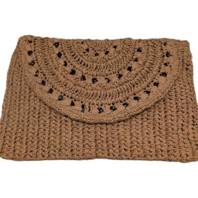 Funky Monkey Straw Clutch PurseHand Bag Funky Monkey Brand