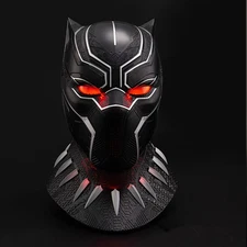 Killerbody 1/1 Black Panther Wearable Helmet Mask LED Eyes Cosplay Halloween