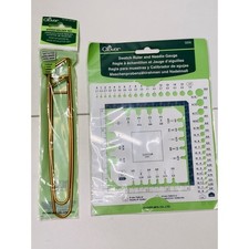NEW Clover Swatch Ruler  Needle Gauge and 2 Stitch Holders