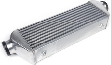 Aluminum Polished Tube Fin Intercooler Universal Intercooler Overall Aluminum Aluminum Polished Tube Fin Intercooler Universal Intercooler Overall Aluminum